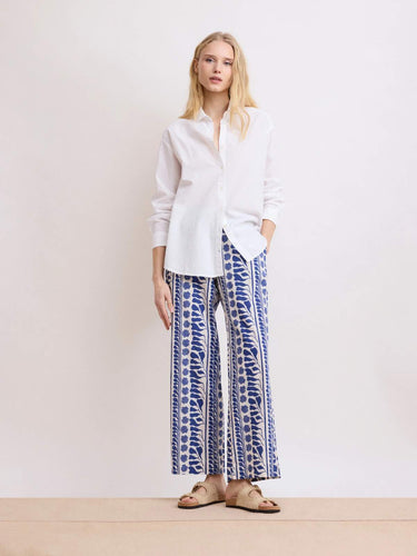 hartford-womens-palerme-linen-cotton-trousers-shell-print-BDPA625