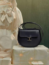 Load image into Gallery viewer, ines-de-la-fressange-womens-senda-black-leather-bag
