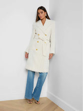 Load image into Gallery viewer, lagence-womens-cooper-tweed-trench-coat-in-vintage-white

