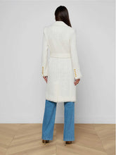 Load image into Gallery viewer, lagence-womens-cooper-tweed-trench-coat-in-vintage-white
