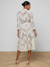 Load image into Gallery viewer, lagence-womens-ralphie-lace-midi-dress-in-champagne
