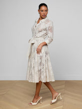 Load image into Gallery viewer, lagence-womens-ralphie-lace-midi-dress-in-champagne
