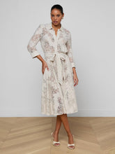 Load image into Gallery viewer, lagence-womens-ralphie-lace-midi-dress-in-champagne
