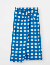 Load image into Gallery viewer, loreak-blue-and-white-check-skirt

