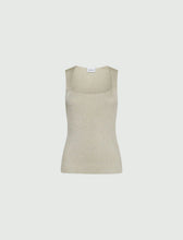 Load image into Gallery viewer, Marella Women&#39;s NASELLO Lamé-Blend Top - Hazelnut Brown
