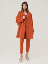 Load image into Gallery viewer, marella-betel-wool-blend-coat-orange
