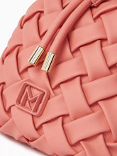 Load image into Gallery viewer, marella-bouquet-faux-leather-bucket-bag-in-coral
