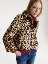 Load image into Gallery viewer, marella-womens-angel-boxy-pony-skin-print-jersey-jacket

