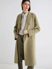 Load image into Gallery viewer, marella-womens-ara-double-breasted-pure-wool-coat-sage
