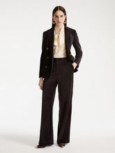Load image into Gallery viewer, marella-womens-double-breasted-corduroy-blazer-dark-grey
