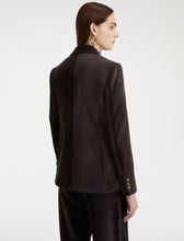 Load image into Gallery viewer, marella-womens-double-breasted-corduroy-blazer-dark-grey

