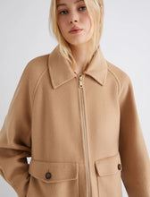 Load image into Gallery viewer, marella-womens-double-faced-wool-blend-heavy-jacket-camel
