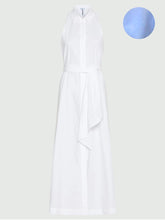 Load image into Gallery viewer, marella-womens-mllnatale-flared-poplin-dress-blue
