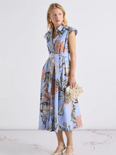 Load image into Gallery viewer, marella-womens-mllpadana-stretch-cotton-shirt-dress-light-blue
