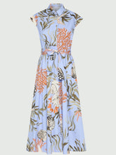 Load image into Gallery viewer, marella-womens-mllpadana-stretch-cotton-shirt-dress-light-blue
