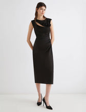 Load image into Gallery viewer, marella-womens-orsola-slim-fit-sable-dress-black
