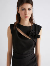 Load image into Gallery viewer, marella-womens-orsola-slim-fit-sable-dress-black
