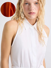 Load image into Gallery viewer, Marella Women's  MLLNATALE Flared poplin dress - BURNT ORANGE
