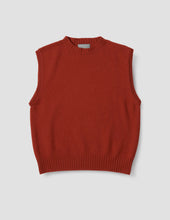 Load image into Gallery viewer, margaret-howell-women-aw24-boxy-crew-neck-slipover-merino-cashmere-carmine
