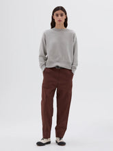 Load image into Gallery viewer, margaret-howell-mhl-tapered-flat-front-trousers-cotton-linen-plainweave-mineral
