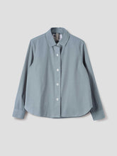 Load image into Gallery viewer, margaret-howell-mhl-womens-simple-shirt-compact-cotton-poplin-fog
