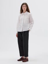 Load image into Gallery viewer, margaret-howell-simple-shirt-light-cotton-stripe-white-blue-black
