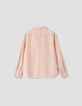 Load image into Gallery viewer, Margaret Howell Double Stripe Pink/Ecru Simple Cotton Cashmere Shirt
