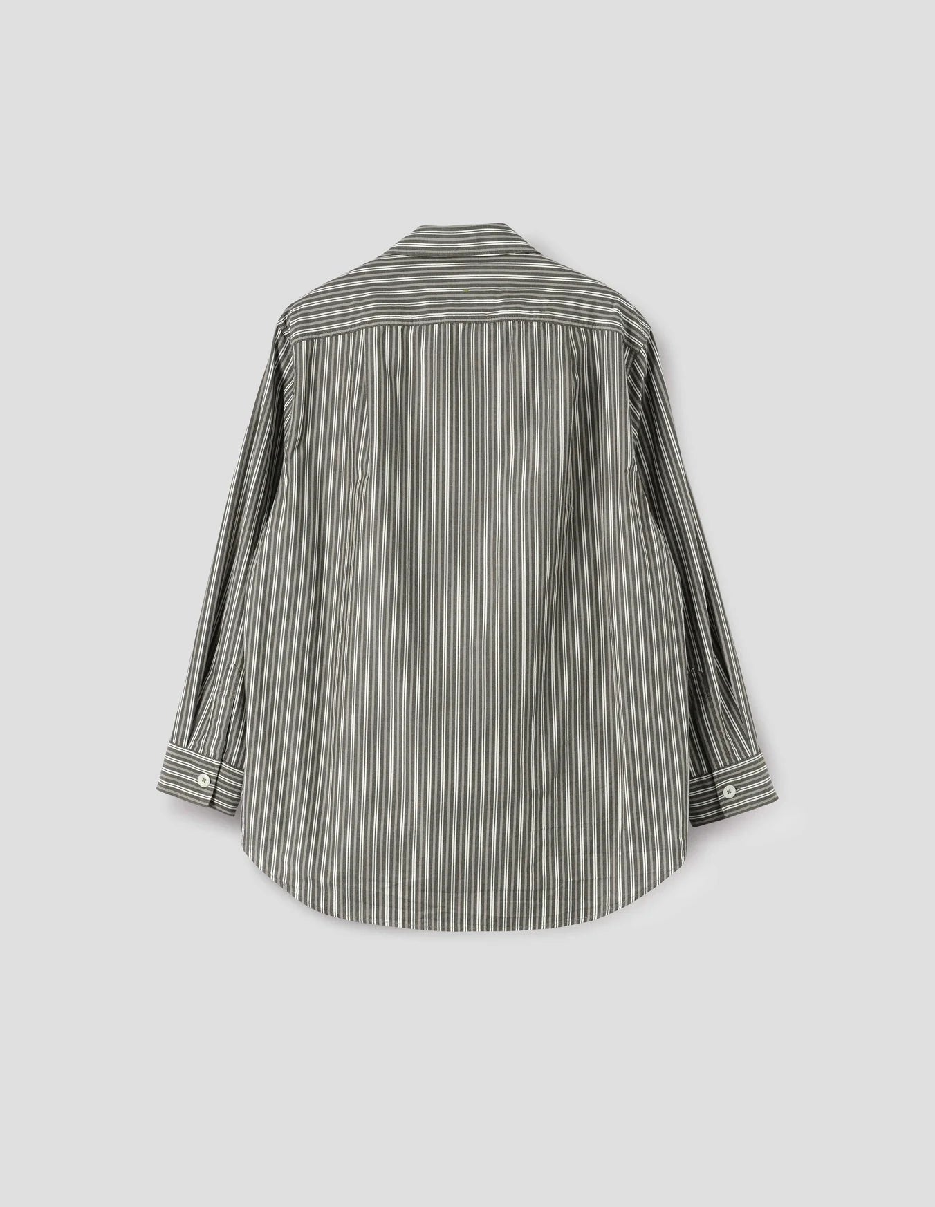 Margaret Howell MHL. Women's MHL. Longline Shirt Two Tone Cotton