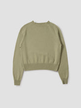 Load image into Gallery viewer, margaret-howell-womens-short-classic-crew-neck-cashmere-pistachio

