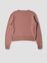 Load image into Gallery viewer, margaret-howell-womens-short-classic-crew-neck-merino-cashmere-rose
