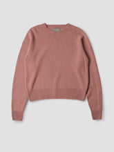 Load image into Gallery viewer, margaret-howell-womens-short-classic-crew-neck-merino-cashmere-rose
