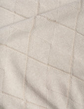 Load image into Gallery viewer, margaret-howell-womens-textured-argyle-jumper-merino-cashmere-natural

