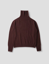 Load image into Gallery viewer, margaret-howell-womens-wide-roll-neck-jumper-cashmere-bordeaux
