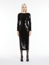 Load image into Gallery viewer, maxmara-studio-arlem-dress-black-sequins
