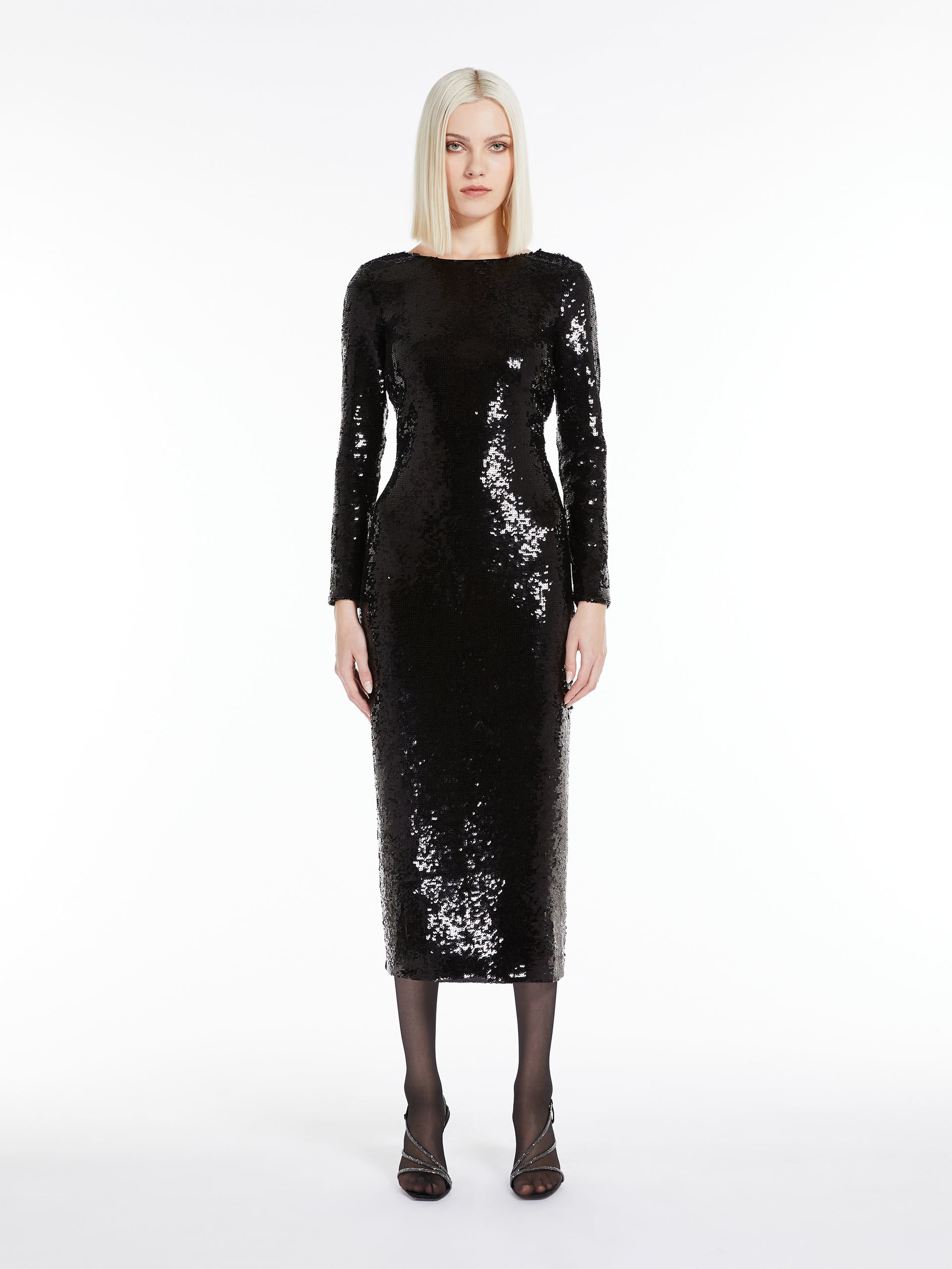【MAX MARA 】EIFFEL Robe manteau dress with sequins Max Mara EIFFEL Robe manteau dress with sequins | REVERSIBLE