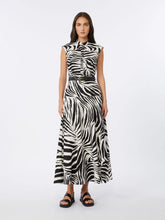 Load image into Gallery viewer, maxmara-studio-mstwest-printed-poplin-shirt-dress-black
