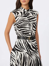 Load image into Gallery viewer, maxmara-studio-mstwest-printed-poplin-shirt-dress-black
