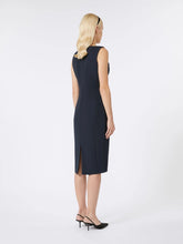 Load image into Gallery viewer, maxmara-studio-womens-alfiere-cady-midi-dress-midnight-blue
