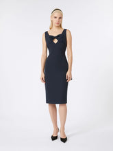 Load image into Gallery viewer, maxmara-studio-womens-alfiere-cady-midi-dress-midnight-blue
