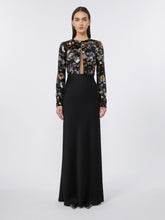 Load image into Gallery viewer, maxmara-studio-womens-embroidered-tulle-and-enver-satin-dress-black
