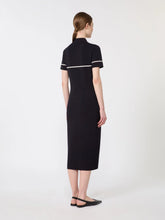 Load image into Gallery viewer, maxmara-studio-womens-mstvasto-stretch-viscose-sheath-dress-navy
