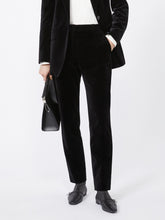 Load image into Gallery viewer, maxmara-studio-womens-neutro-slim-fit-velvet-cigarette-trousers
