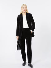 Load image into Gallery viewer, maxmara-studio-womens-neutro-slim-fit-velvet-cigarette-trousers
