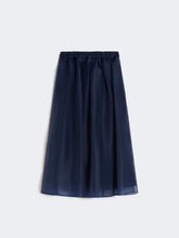 Load image into Gallery viewer, maxmara-weekend-womens-wkdvisino-pleated-silk-organza-skirt-navy
