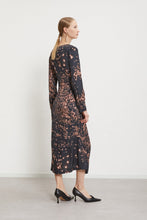 Load image into Gallery viewer, ottodame-viscose-long-dress-with-draping-nvo-ta5158-1921
