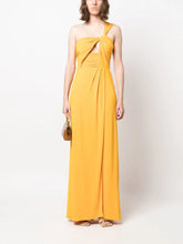 Load image into Gallery viewer, patrizia-pepe-pone-shoulder-long-orange-dress
