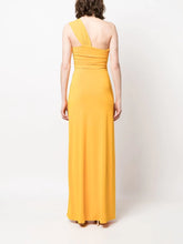 Load image into Gallery viewer, patrizia-pepe-pone-shoulder-long-orange-dress
