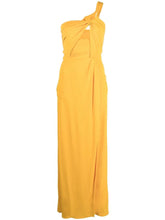 Load image into Gallery viewer, patrizia-pepe-pone-shoulder-long-orange-dress
