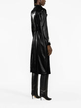 Load image into Gallery viewer, patriziapepe_black_leathertrench_belted_bownscambridge
