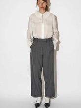 Load image into Gallery viewer, paul-and-joe-womens-anthracite-wool-trousers-mimo

